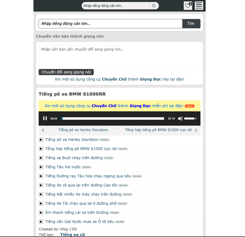 Theme WordPress Tiếng Động - Soundboard, Hiệu Ứng Âm Thanh | NQT Dev - ảnh 2
